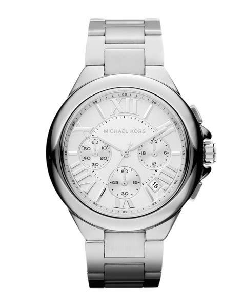 michael kors wrap watch silver|michael kors chronograph watch silver.